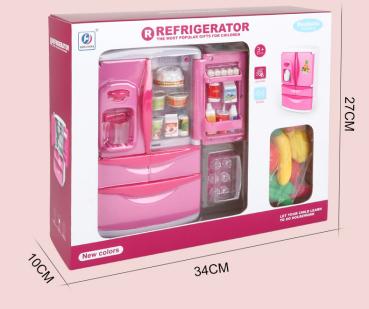 360Home Kinderspielzeug Haushaltsgeräte rosa Kühlschrank Küche Spielzeug